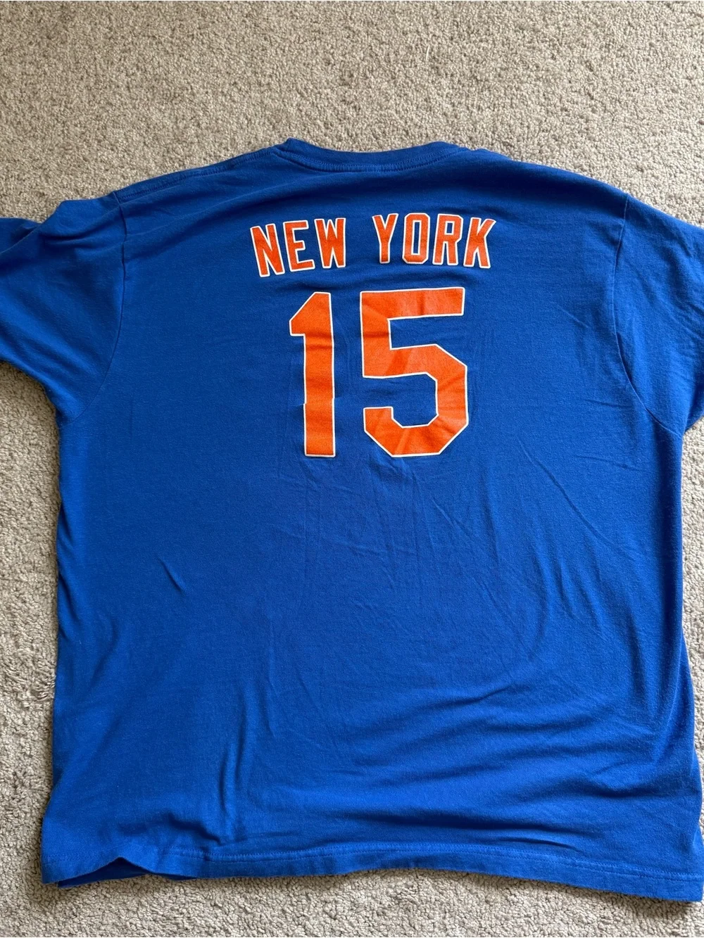 Foo Fighters Citi Field New York Mets #15 concert T Shirt Blue XL 23.5” rare - Picture 2 of 9